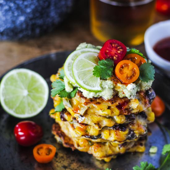 Chorizo & Jalapeno Corn Fritters