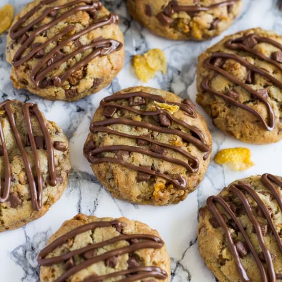 Chocolate Chip Cornflake Cookies