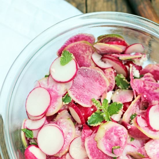 Watermelon Radish Salad