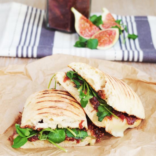 Fig Chutney & Mozzarella Panini