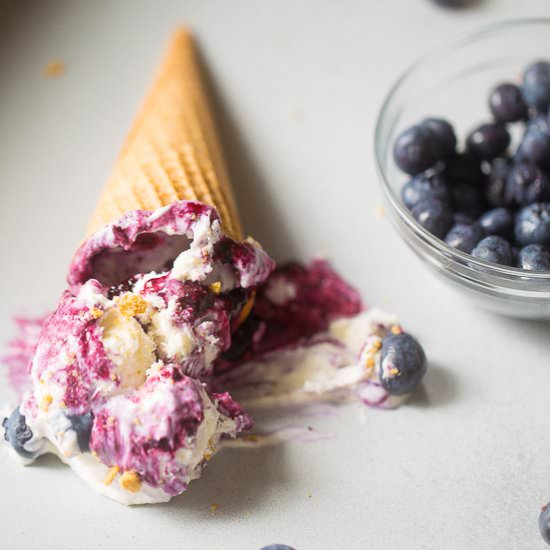 Blueberry Cheesecake Ice Cream