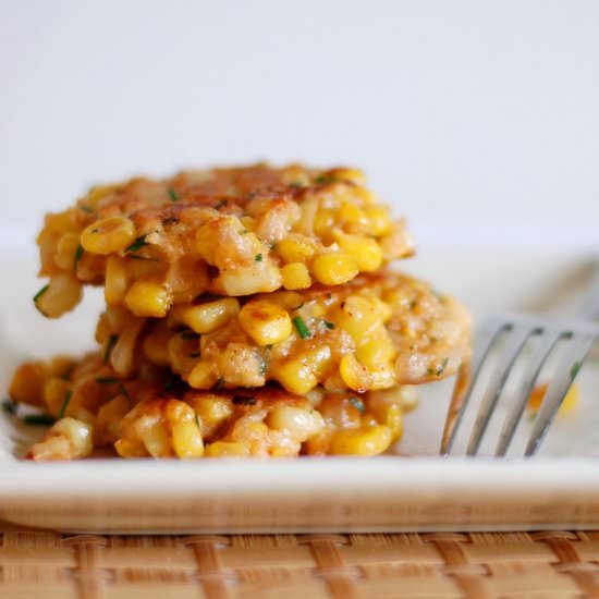 Corn & Shallot Fritters