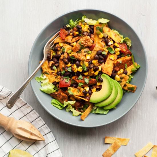 Chicken Tostada Salad