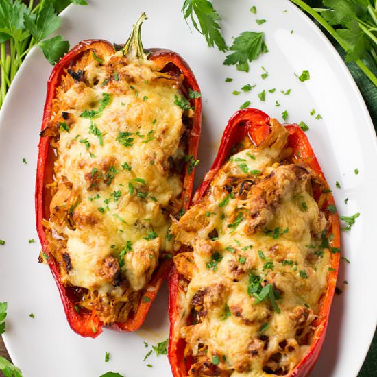 Chipotle Chicken Stuffed Peppers