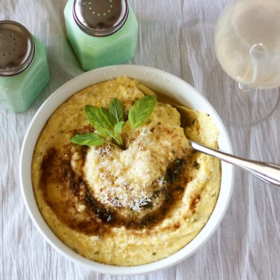 Brown Butter Parmesan Polenta
