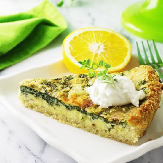 Spinach Gouda Quiche