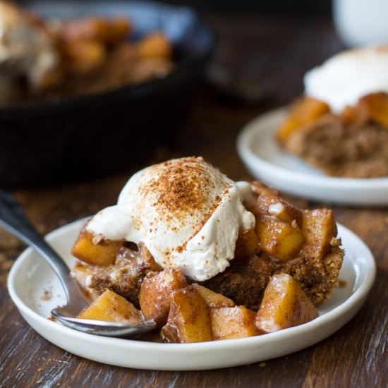 Apple Pie Topped Skillet Cookie