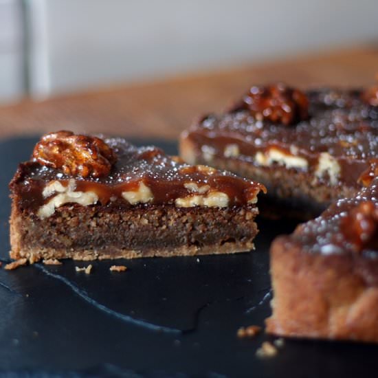 Walnut & Coffee Caramel Tart