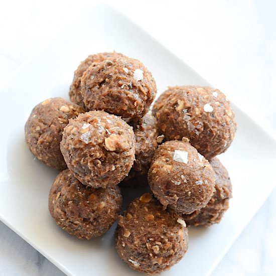 Salted Caramel Protein Bites
