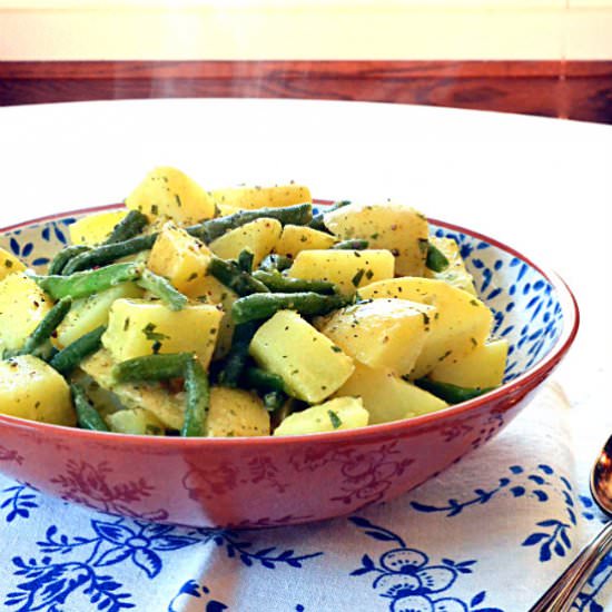 Dijon Potatoes with Green Beans