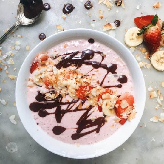 Strawberry-Banana-Coconut Smoothie