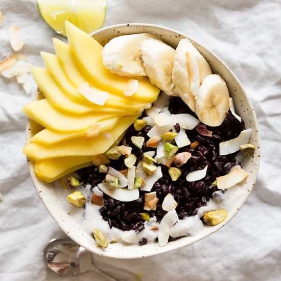 Mango & Coconut Black Rice Pudding