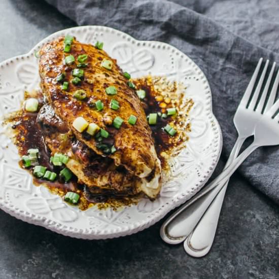 Jalapeño stuffed chicken