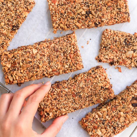 Grain-free Granola Bars (Vegan)