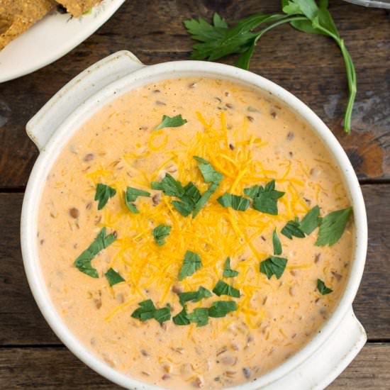 Lentil Chili Cheese Dip