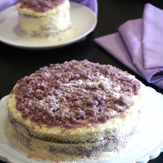 Ube Coconut Cake