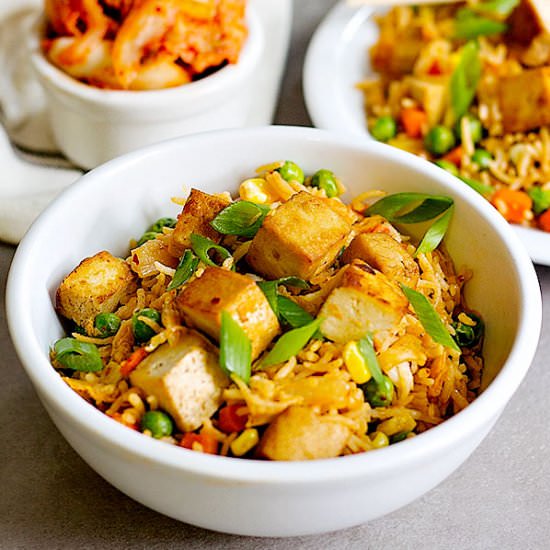 Tofu Kimchi Fried Rice