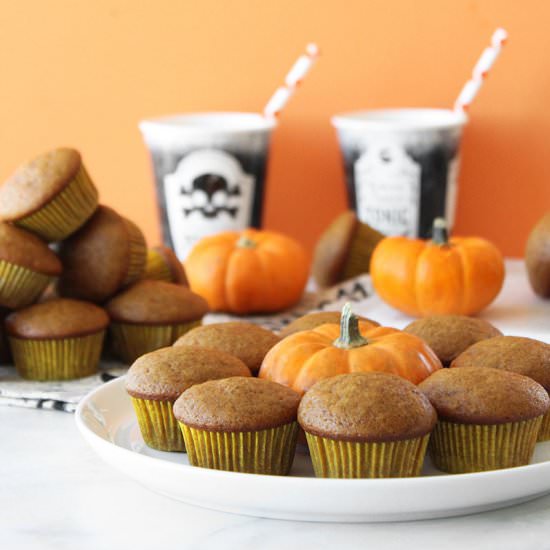 Mini Cinnamon Pumpkin Muffins