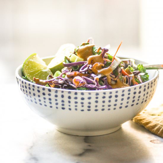 Thai Salad With Peanut Dressing