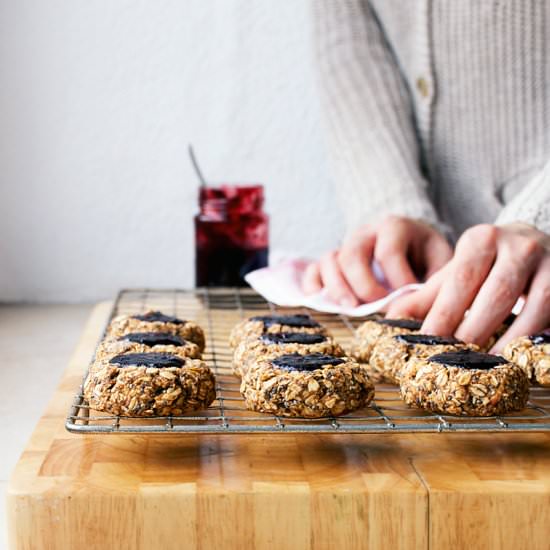 Apple Oat Thumbprint Cookies