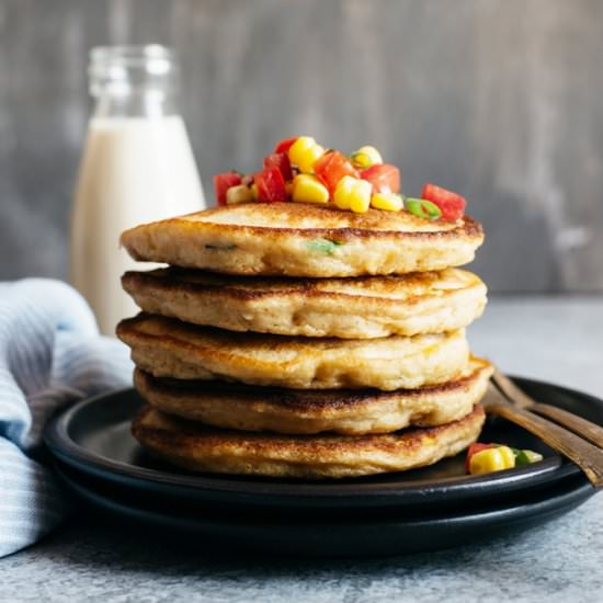 Savory Pancakes with Corn