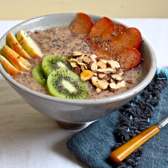 Apple Plum Smoothie Bowl