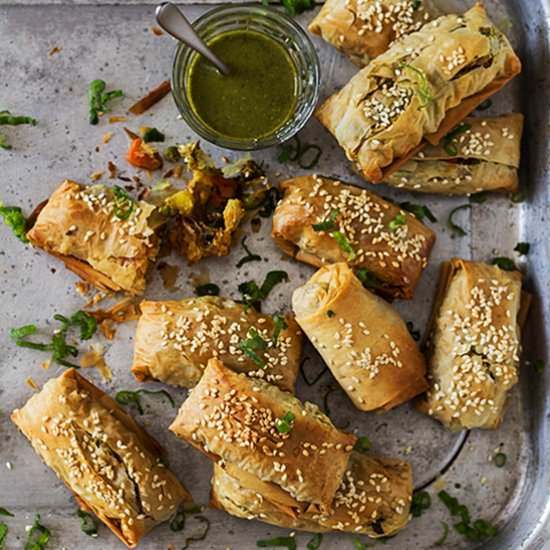 Vegetable Phyllo Puffs