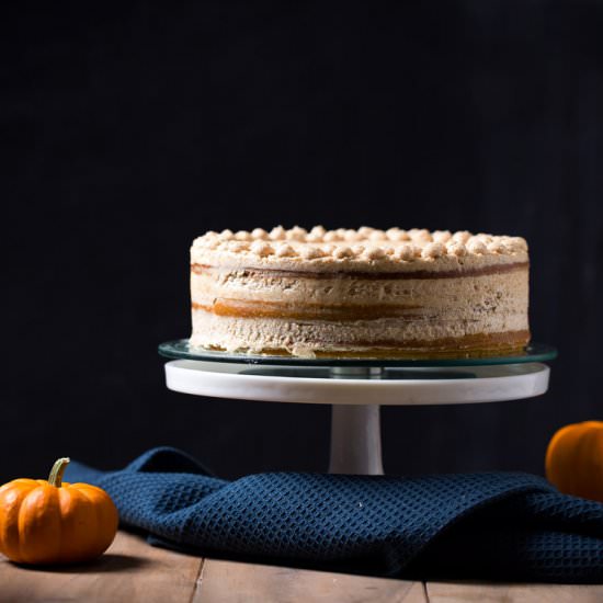 Pumpkin Cake with GCCCB Frosting!
