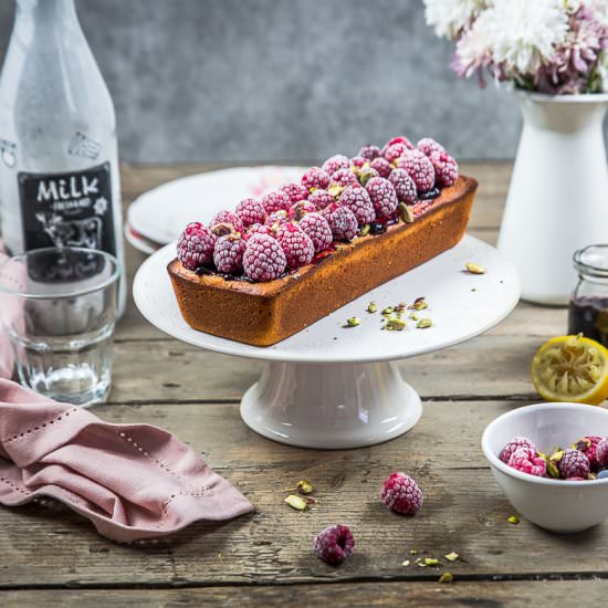 Raspberry lemon cake