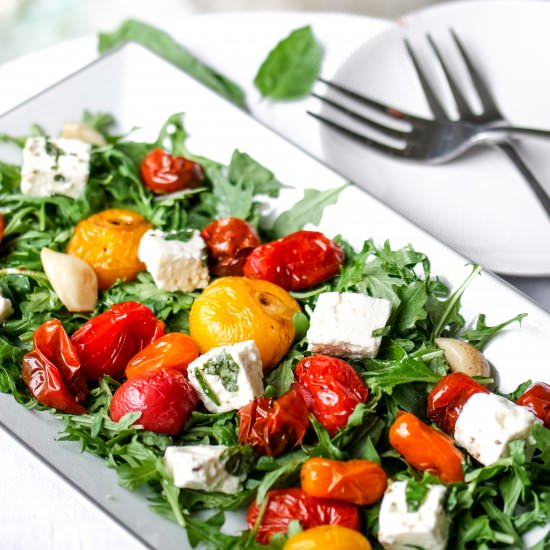 Roasted Tomato & Herbed Feta Salad