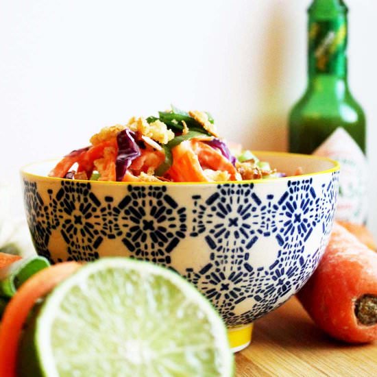 Quick & Easy Spiralized Coleslaw
