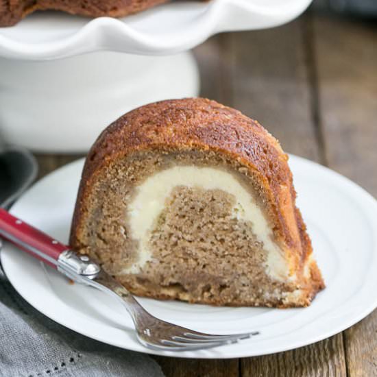Cream Cheese Filled Apple Bundt