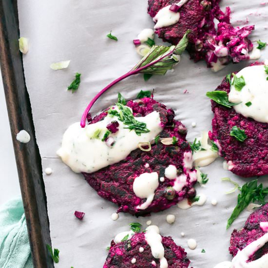 Beetroot + Cumin Fritters