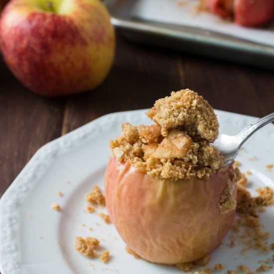 Apple Crisp Baked Apples