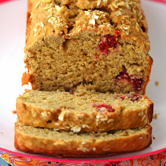 Banana & Raspberry Bread