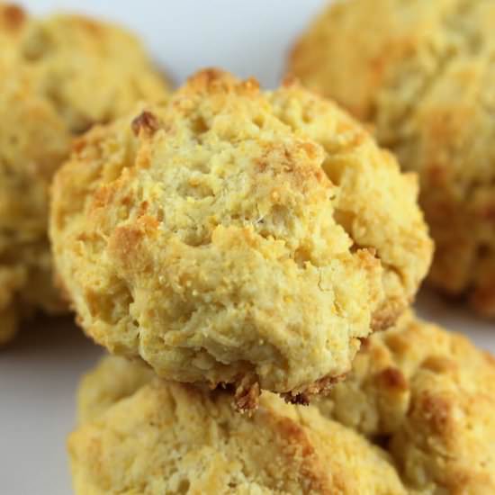 Buttermilk Cornmeal Drop Biscuits