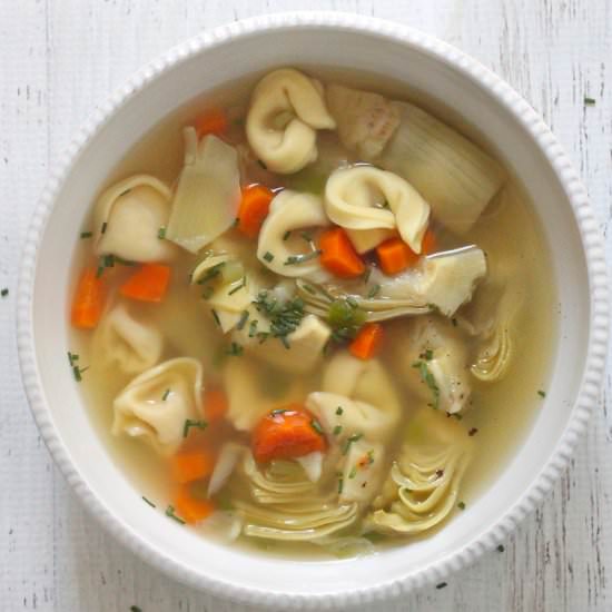 15 Minute Tortellini Soup