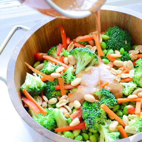 Spicy Thai Broccoli Salad