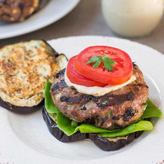 Eggplant Lamb Burgers