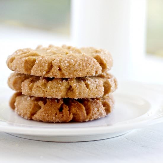 Coconut Oil Peanut Butter Cookies