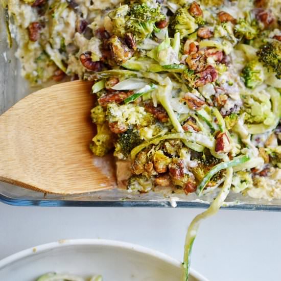 Low Carb Tuna Zoodle Casserole