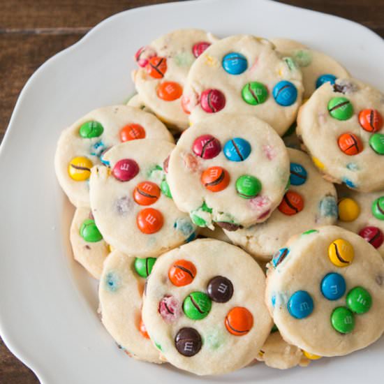 Shortbread M&M Cookies