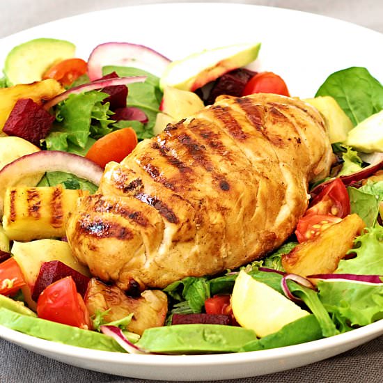 Griddled Pineapple-Chicken Salad