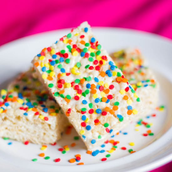 Rice Krispie Treats With Sprinkles!