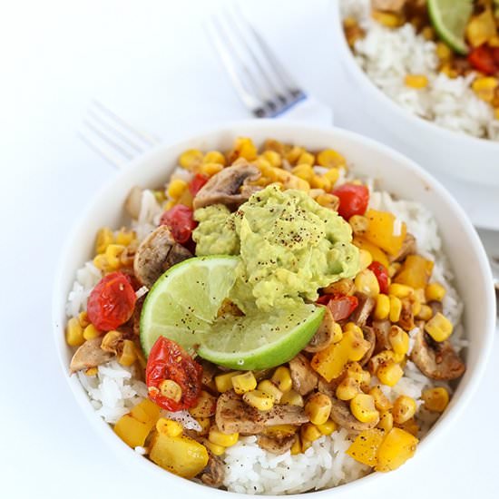 CHILI LIME FAJITA RICE BOWLS