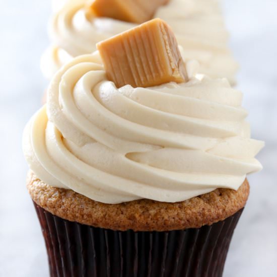 apple butter cupcakes