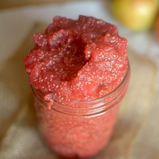 Cinnamon Apple Cranberry Chia Jam