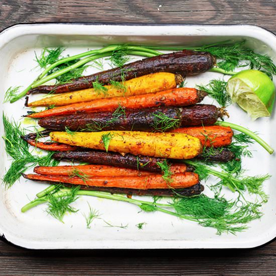 Turmeric Roasted Carrots
