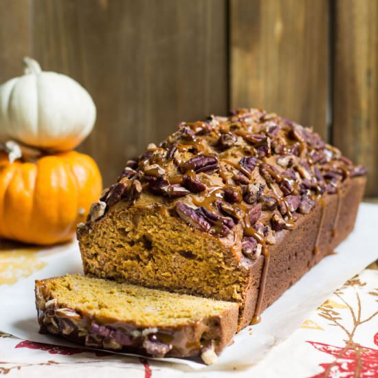 Pumpkin Bread with Dulce de Leche