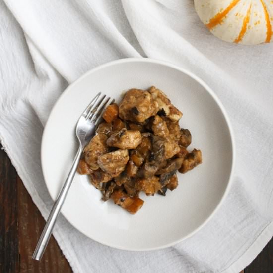 Cider Glazed Chicken with Mushrooms